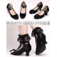 Iris Corolla Elizabeth Double Layer Velvet Shoes(Reservation/5 Colours/Full Payment Without Shipping)